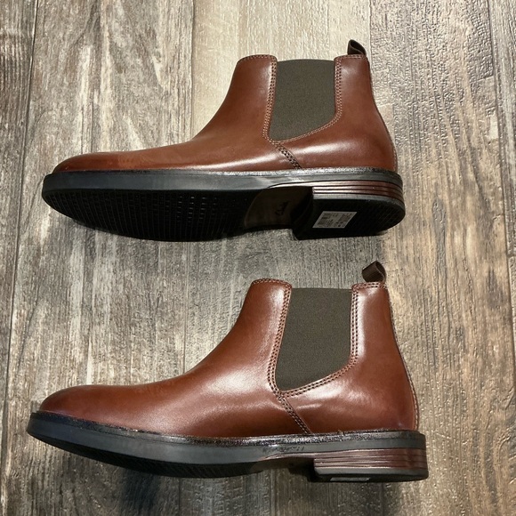 Clark’s Men's Brown Leather Chelsea Boots Size 8 - Picture 14 of 16
